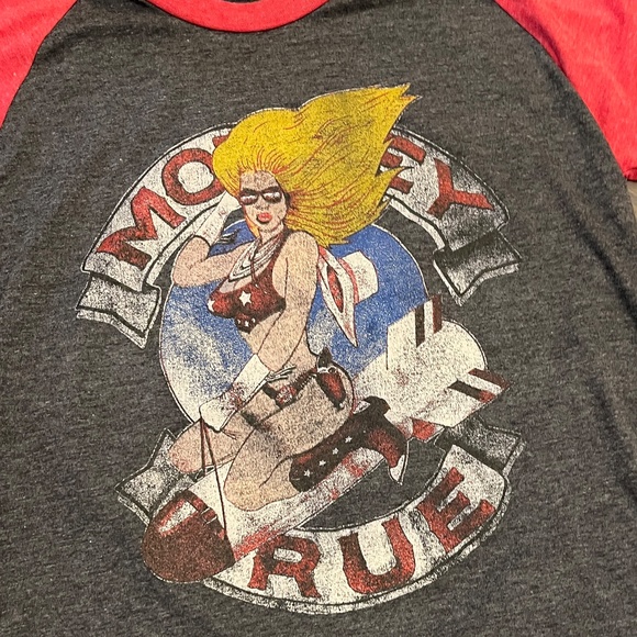 BUNNY BRAND Women's Motley Crue Concert Tour Girls Girls Girls 1987-1988 Raglan - Picture 5 of 7